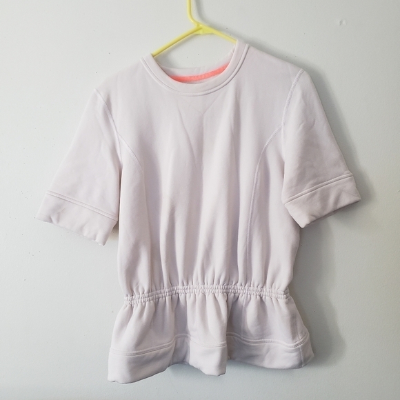 Lululemon Peplum Pullover In Pink - Picture 4 of 6